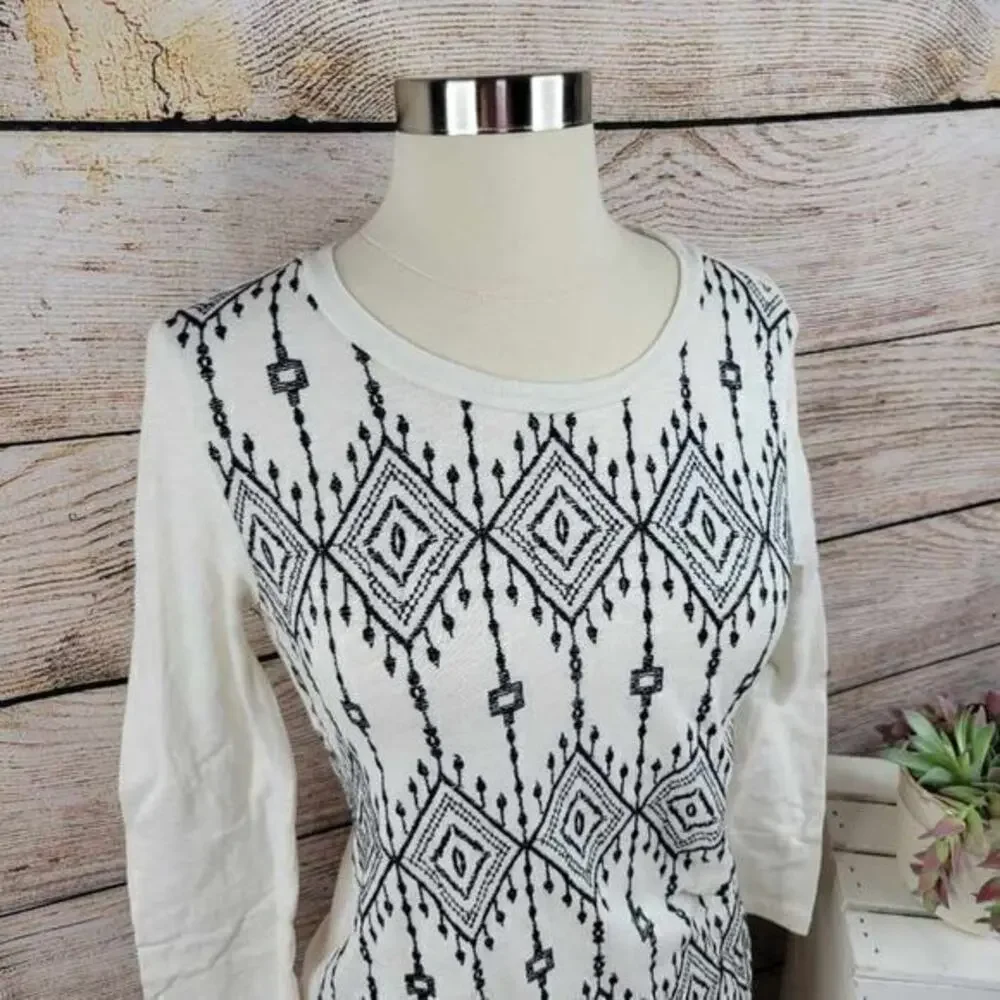 J. Crew Factory Damen Embroidered Shirt - Size XS‎